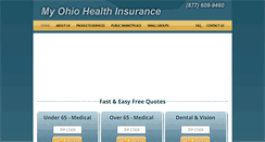 Desktop Screenshot of myohiohealthinsurance.com